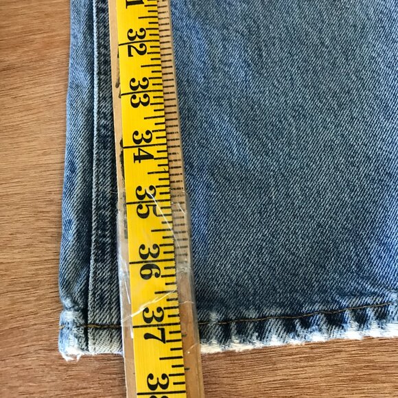 AGOLDE 90s Boyfriend Jeans Women 23 Blue High Rise Distressed Button Fly - Picture 7 of 14